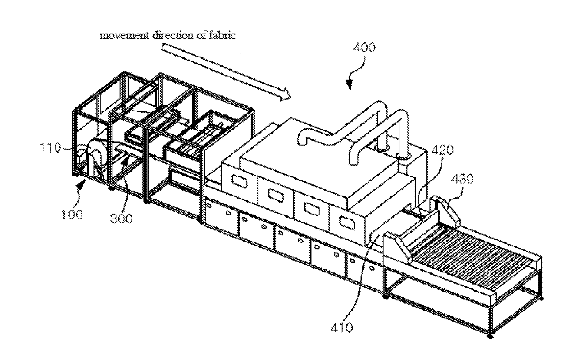 System for injecting functional solution for fabric and method for manufacturing fabric using same