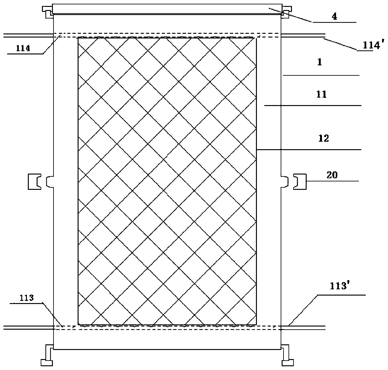 Nuclide-containing heavy metal high-concentration acid separation system and separation method