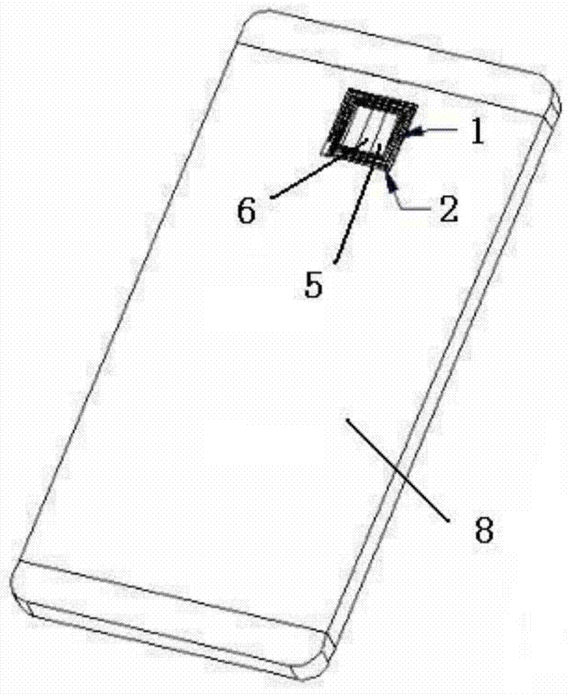 A kind of nfc antenna structure and manufacturing method thereof based on metal back shell