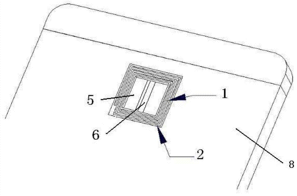 A kind of nfc antenna structure and manufacturing method thereof based on metal back shell