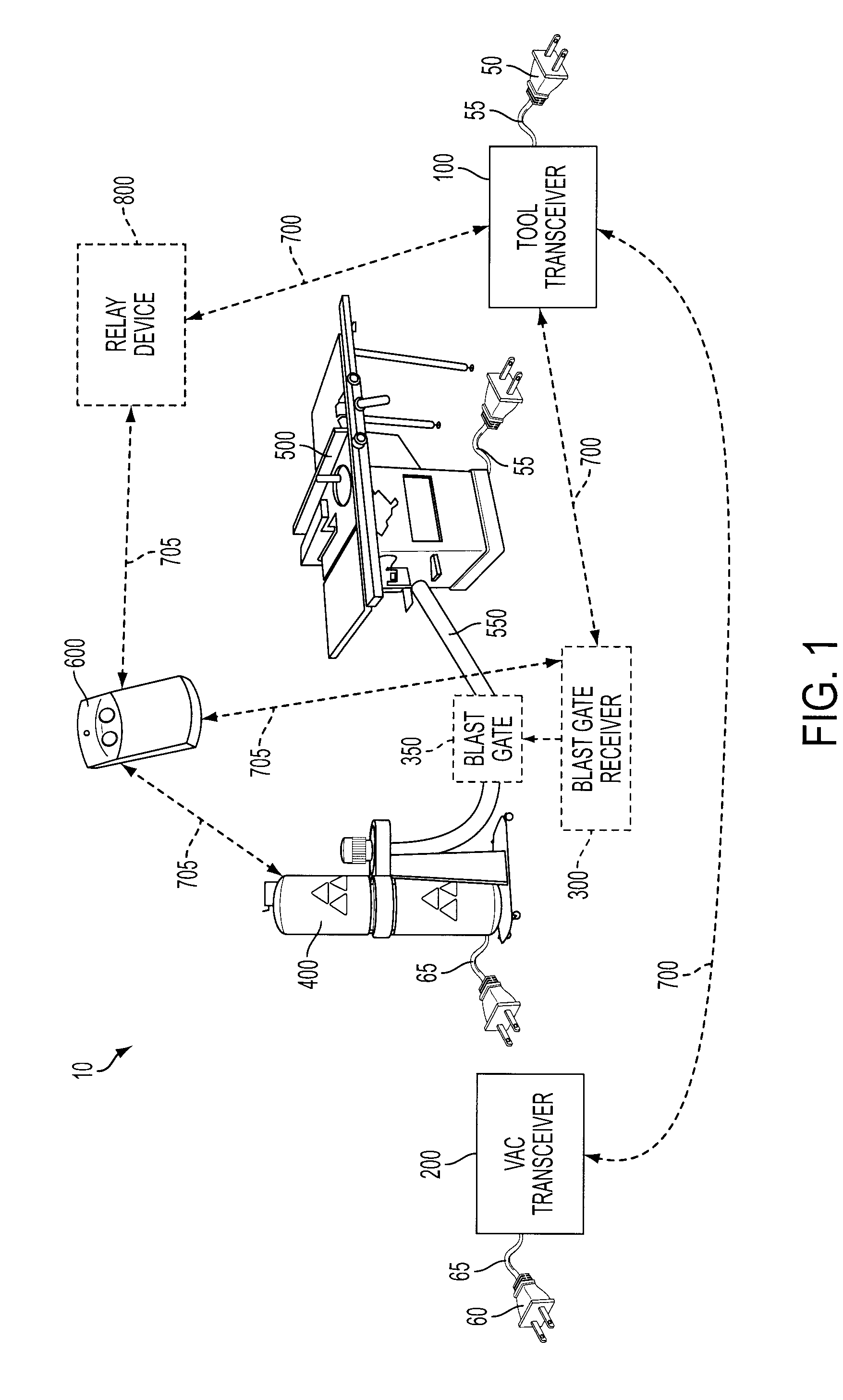 Wireless particle collection system