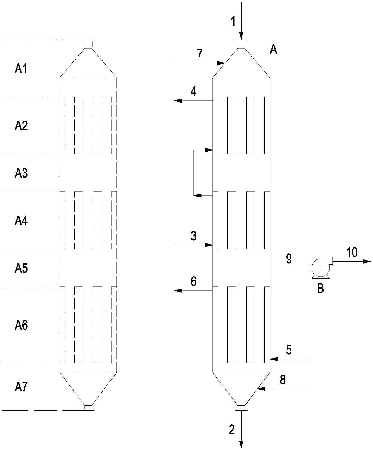 System and method for regenerating active coke