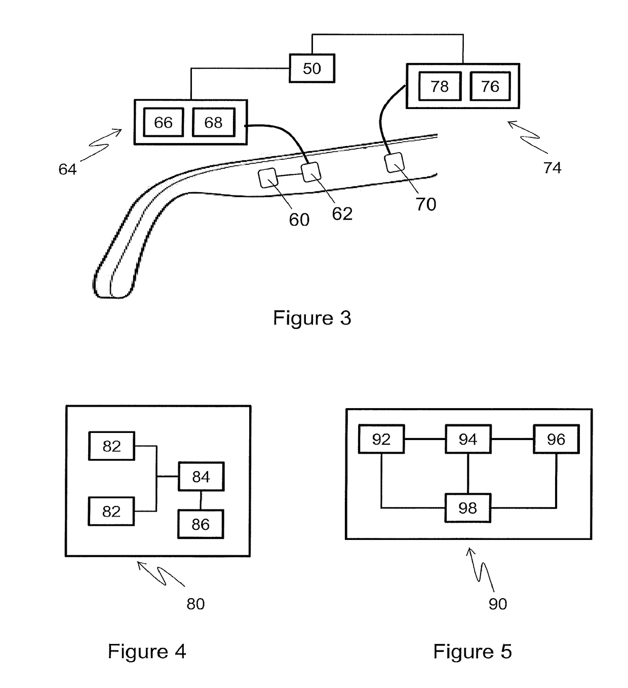 Wearing detection module for spectacle frame