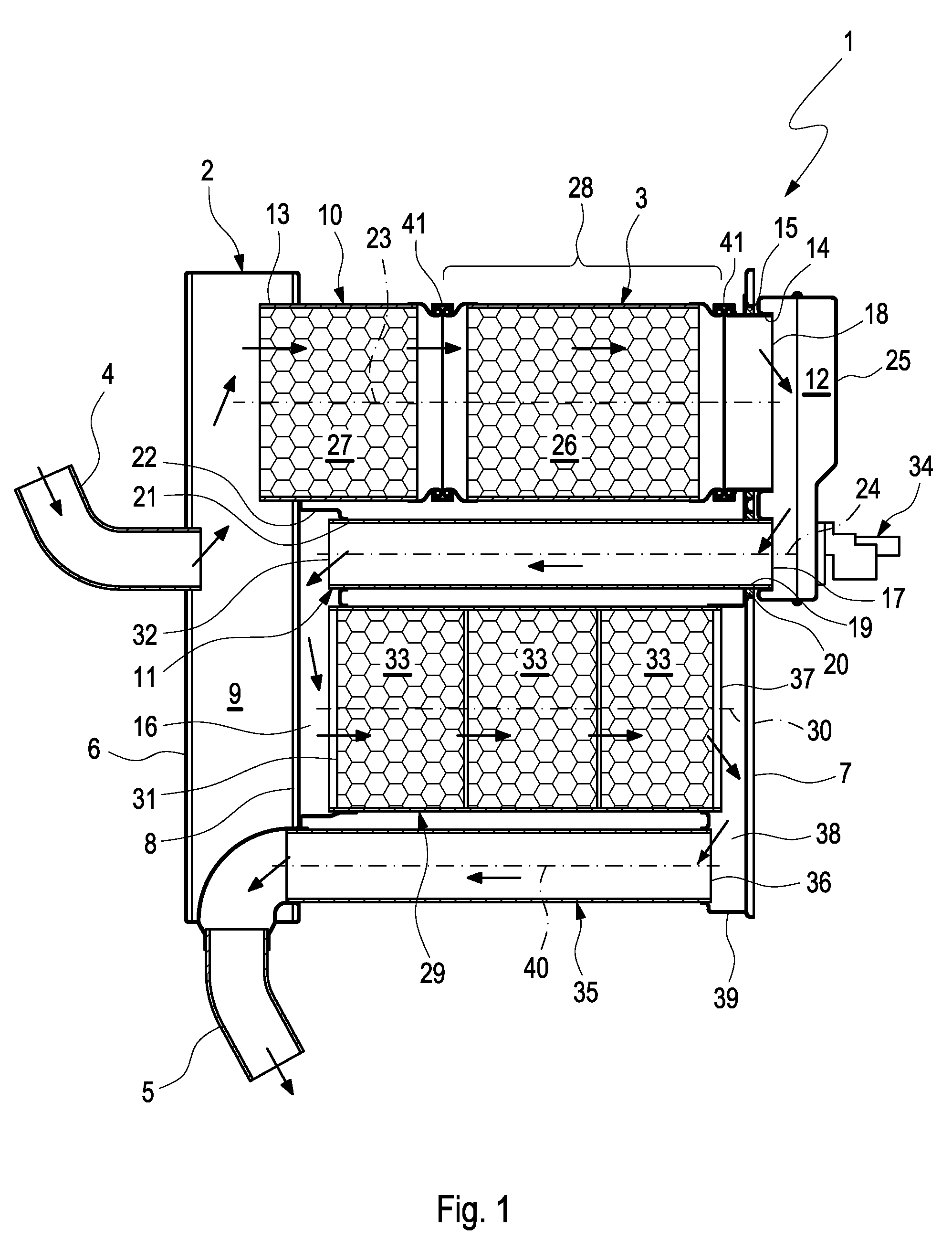 Sliding Fit, Pipe Arrangement And Exhaust Gas Treatment Device