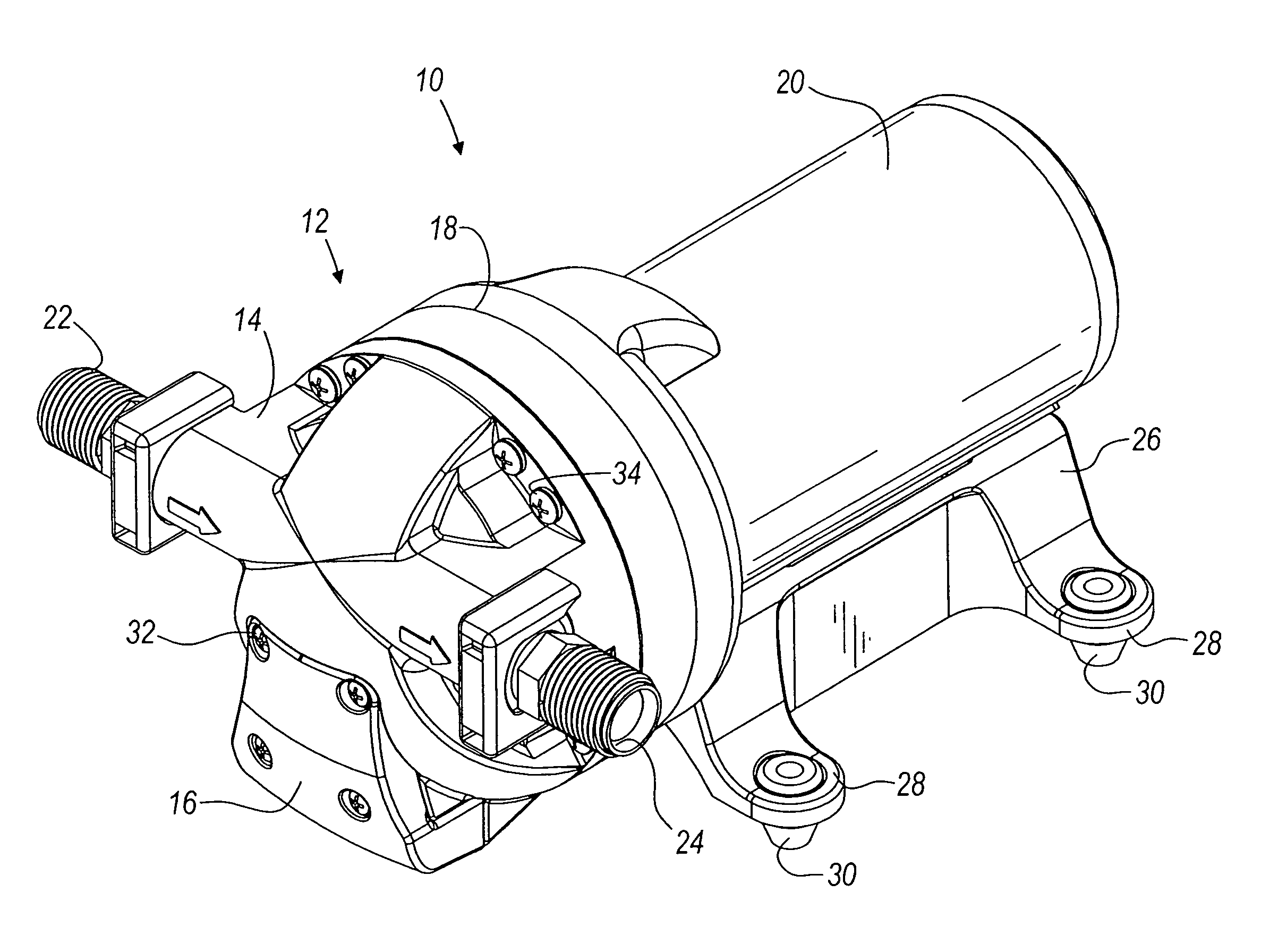 Pump and pump control circuit apparatus and method