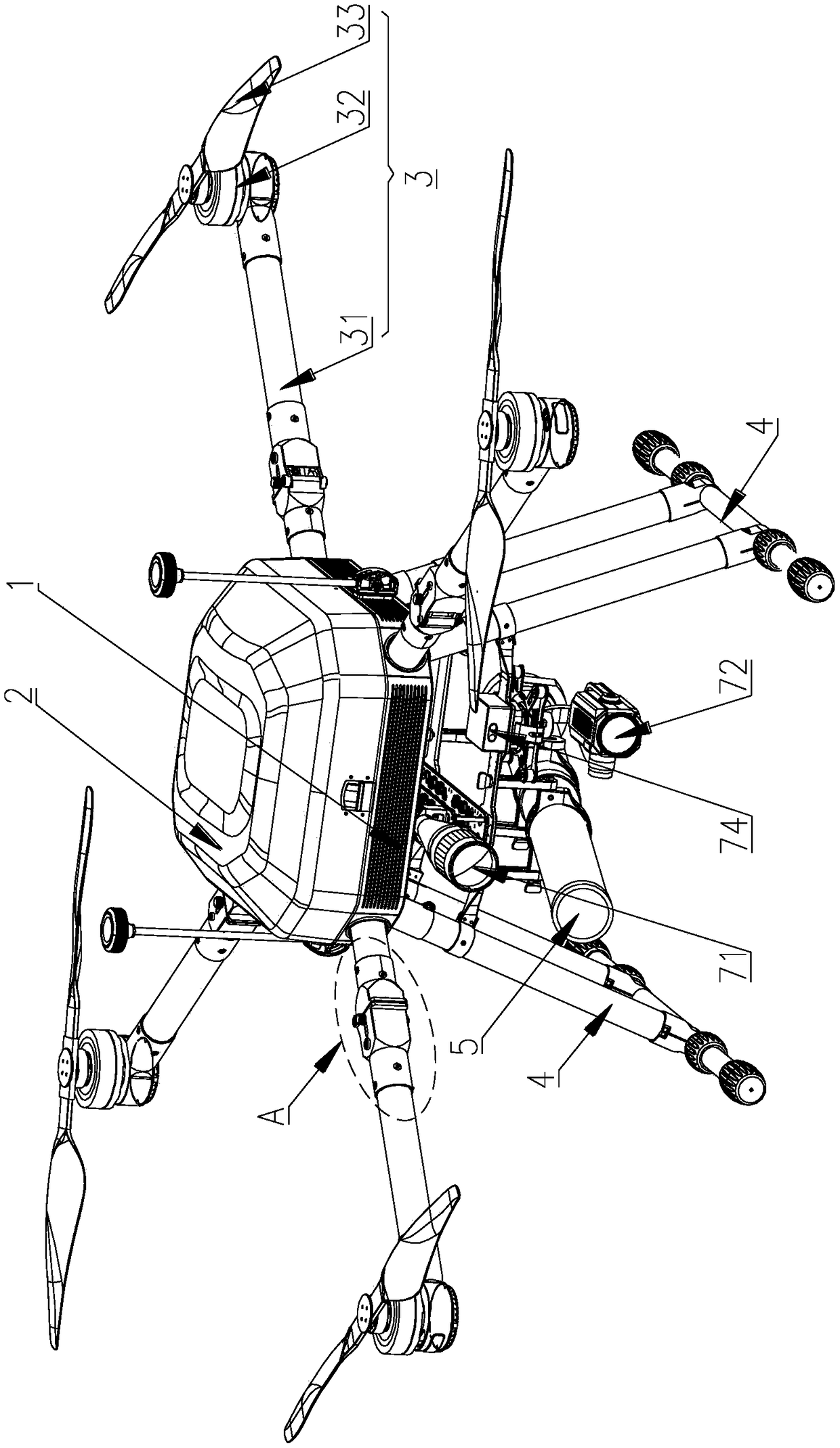 Fire fighting method of fire fighting unmanned aerial vehicle