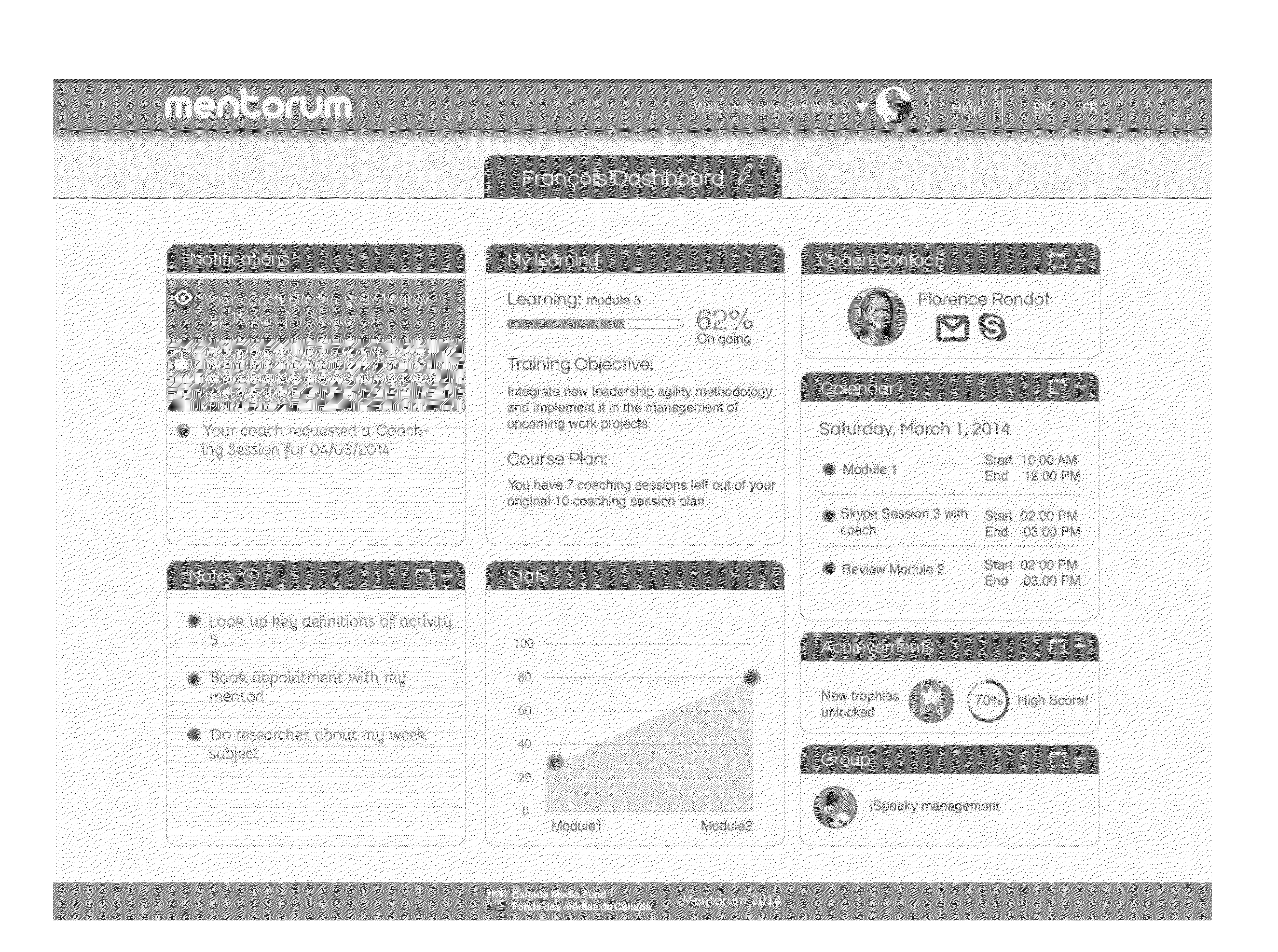 Adaptive e-learning system and method