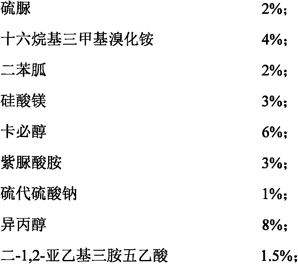 Water-based metal cleaning agent and preparation method thereof