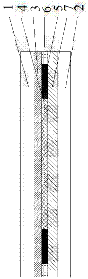 Automobile glass having electric heating function and heating method thereof