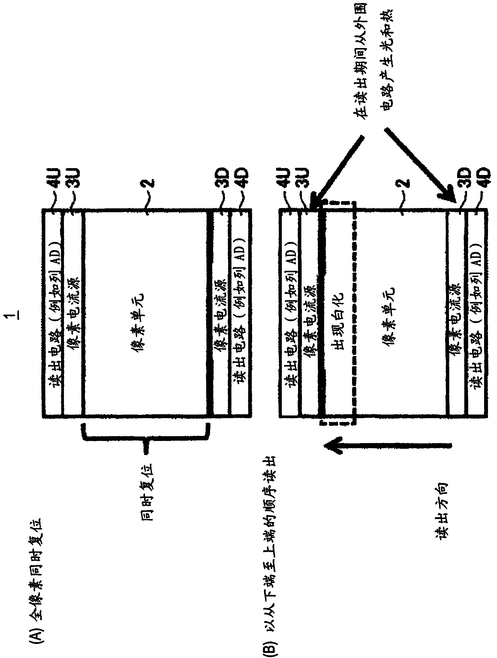 Solid-state imaging element, method for driving same, and camera system