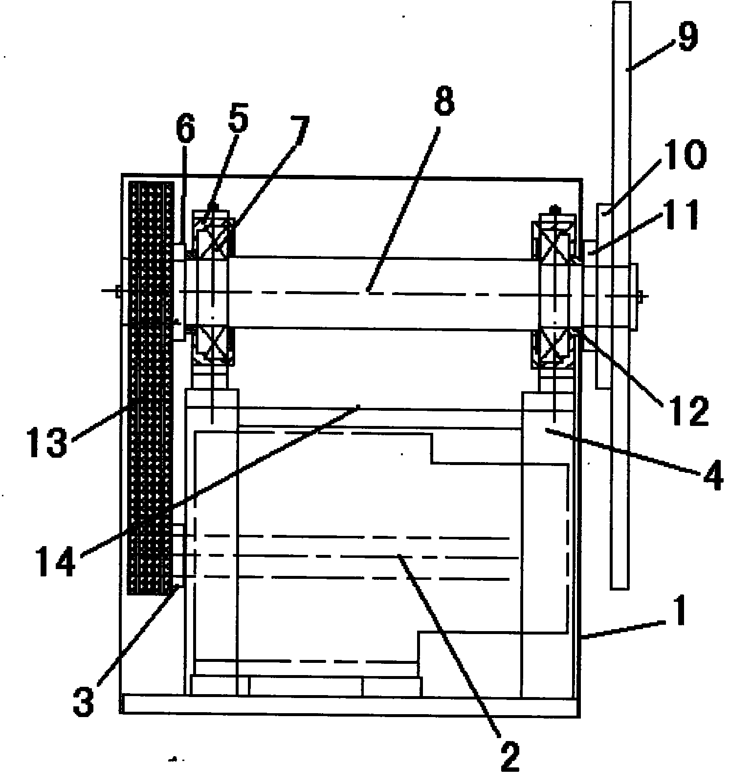 Self-making device of whole rotor winding of high-power generator