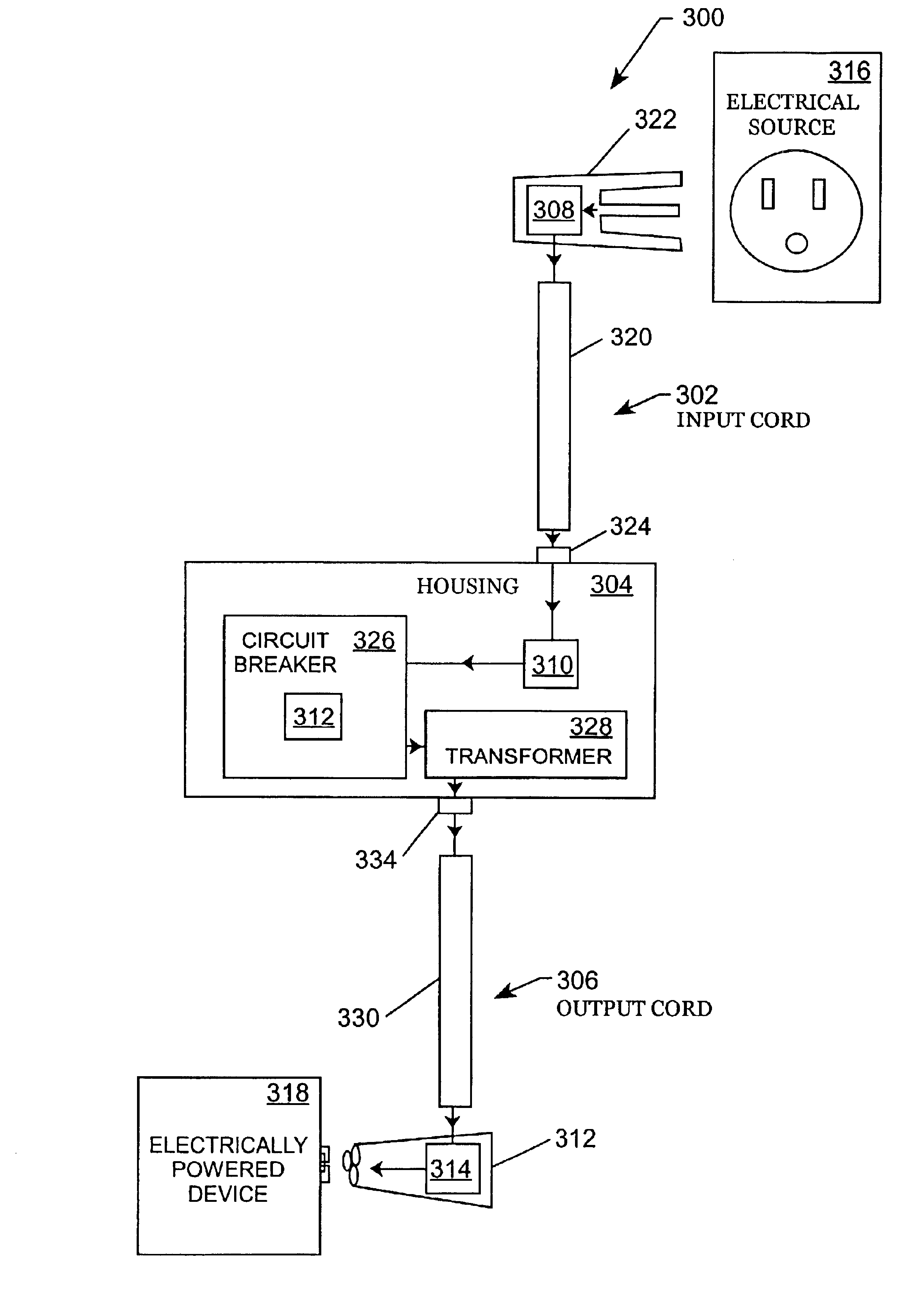 Combination power circuit light coding system