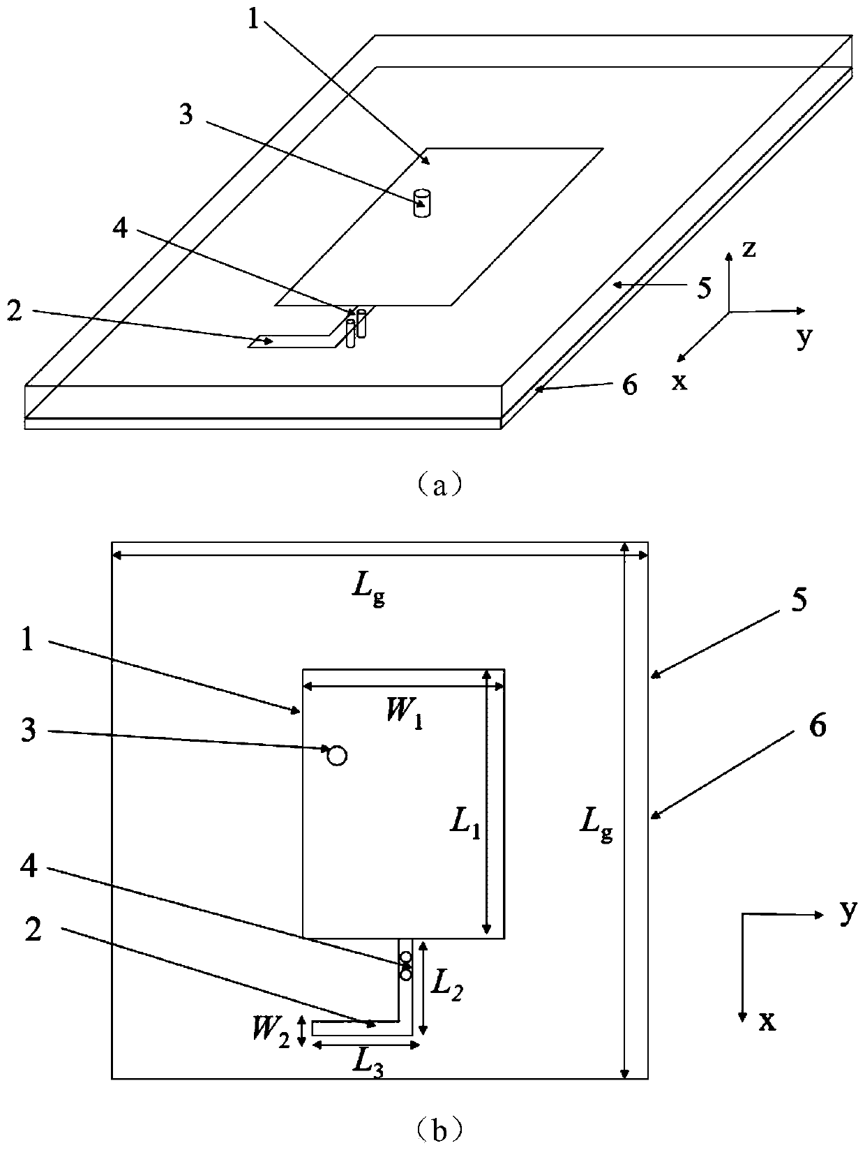 Single-feed double-circular-polarization directional antenna with extremely small frequency ratio and antenna system