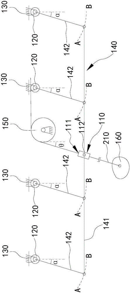 Swinging angle measuring device and hoisting equipment