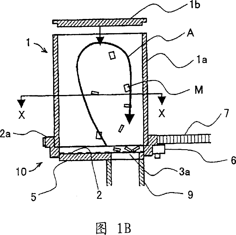 Dry cleaning device and dry cleaning method
