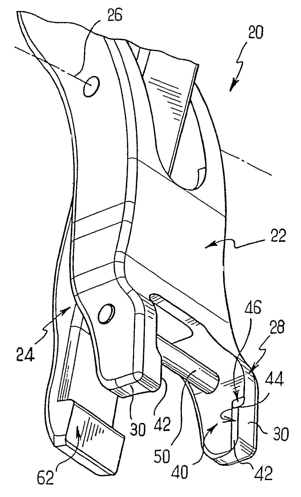 Spinal osteosynthesis assembly comprising the head of an anchoring member and a tool for fixing said head