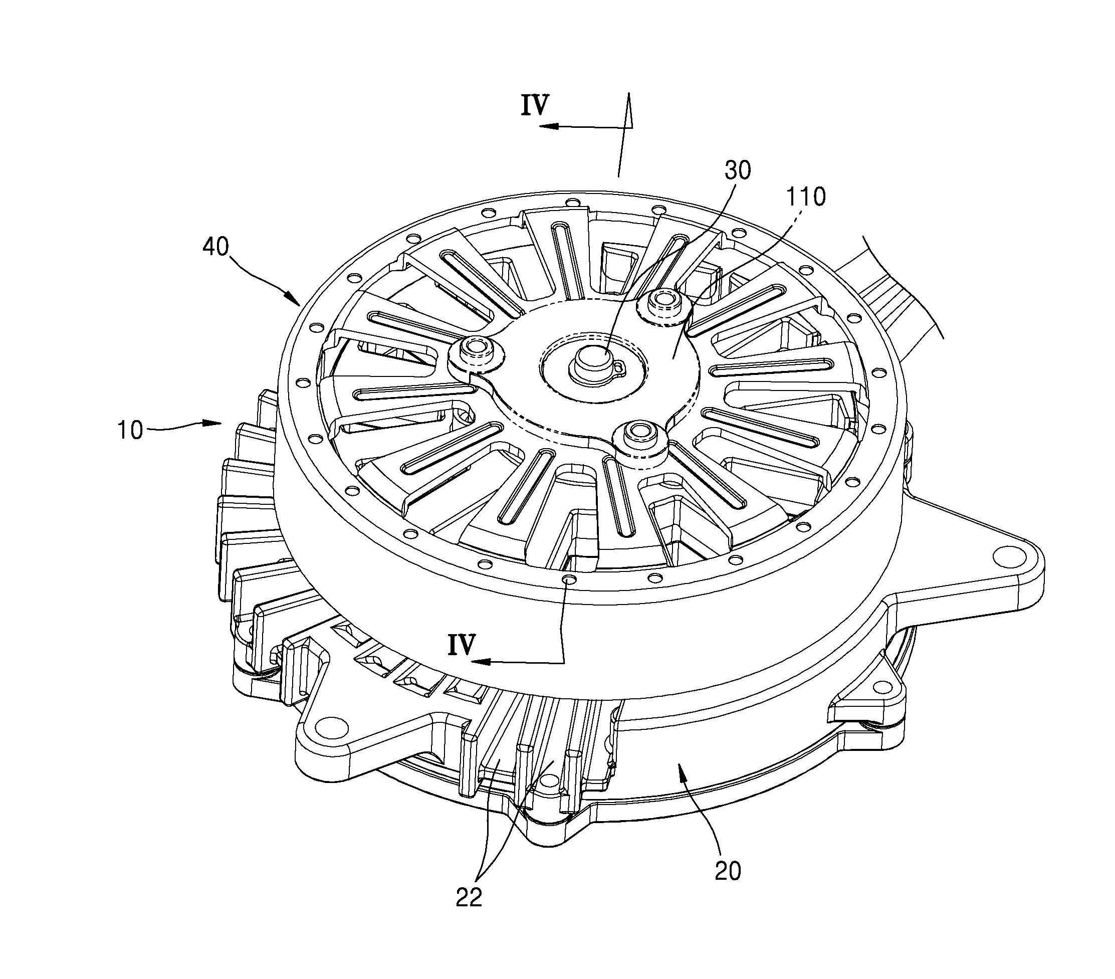 Fan motor apparatus having improved heat-radiation performance