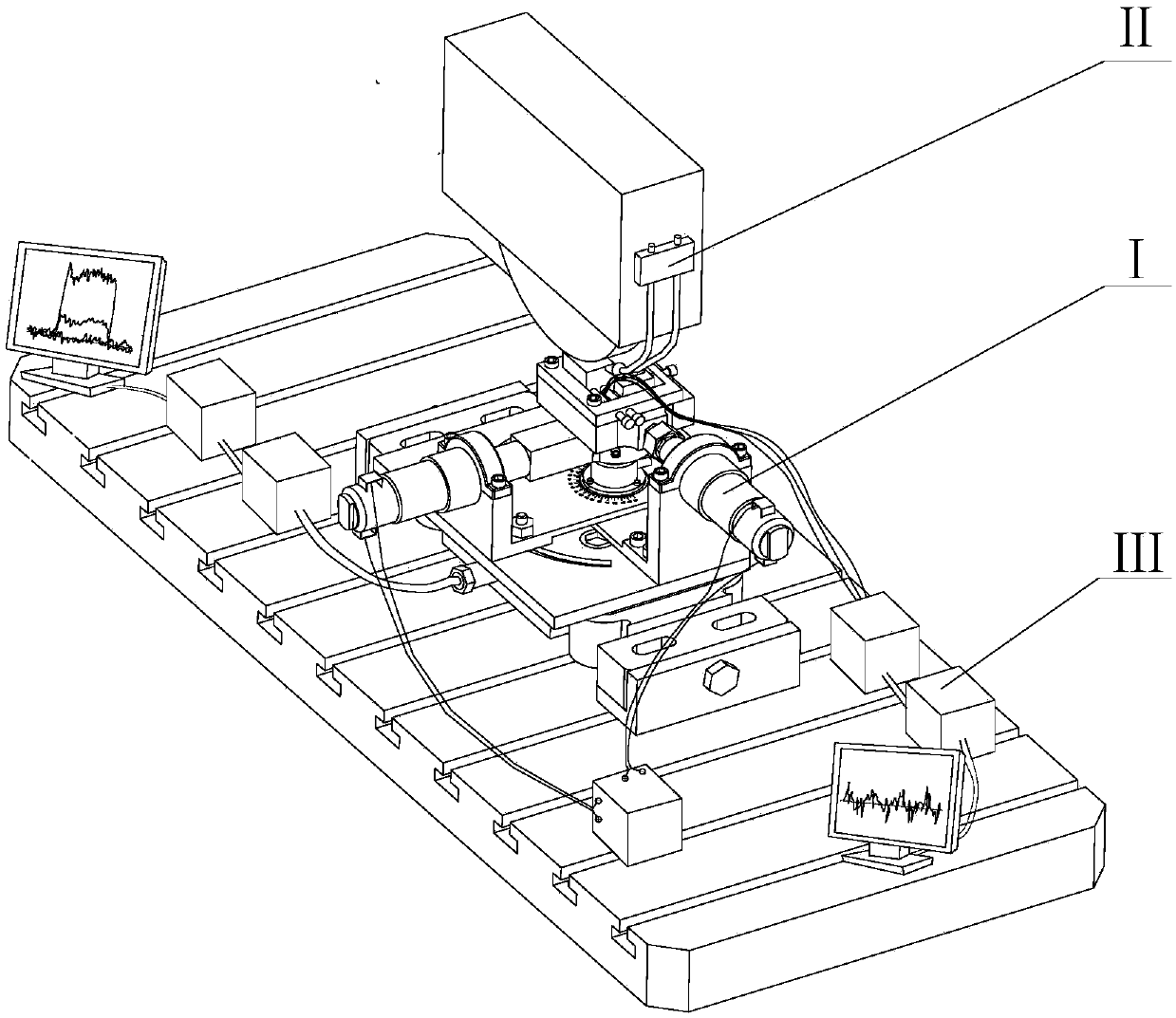 Multi-angle two-dimensional ultrasonic vibration assisted nanofluid minimal lubrication grinding device