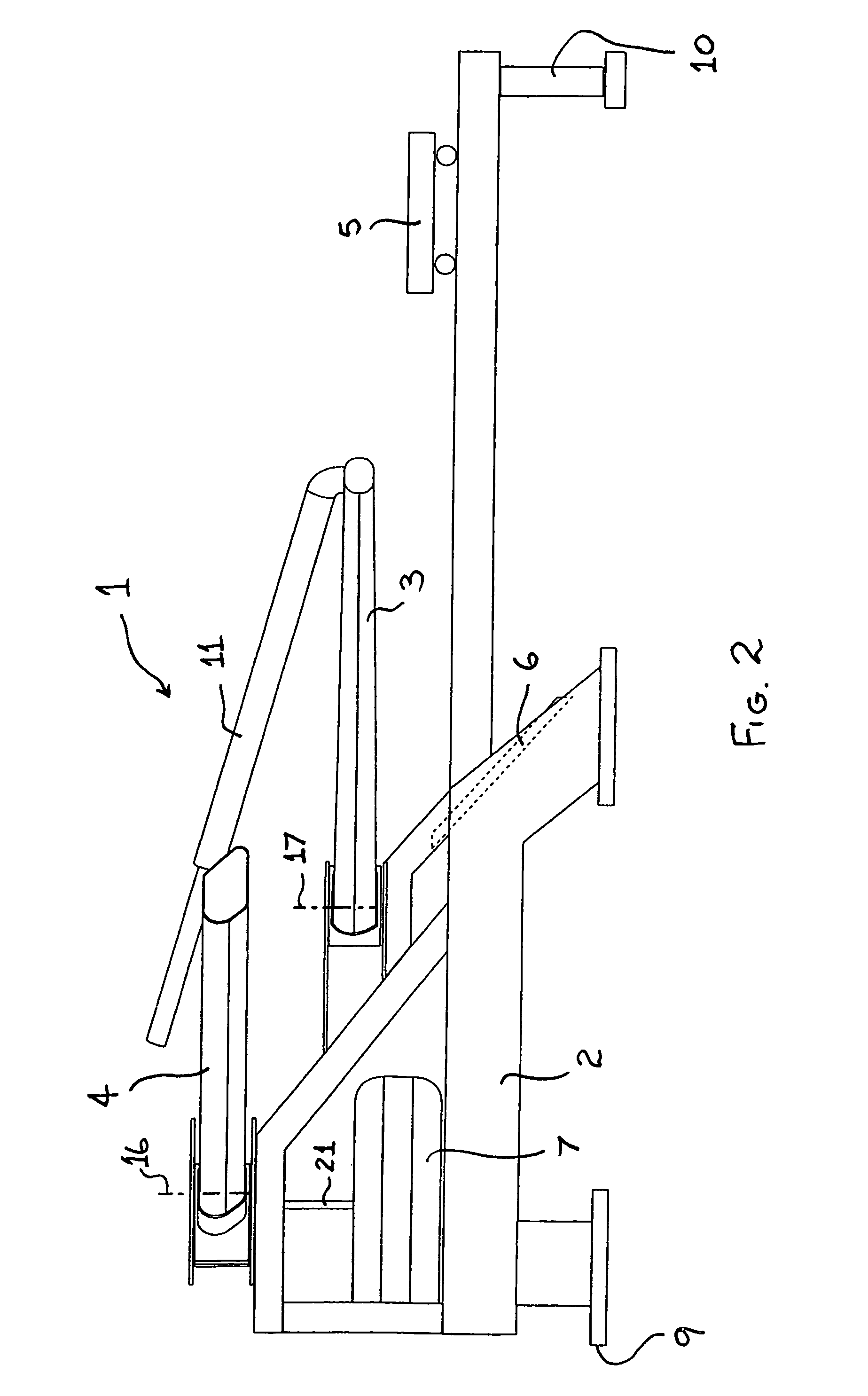 Rowing simulation machine