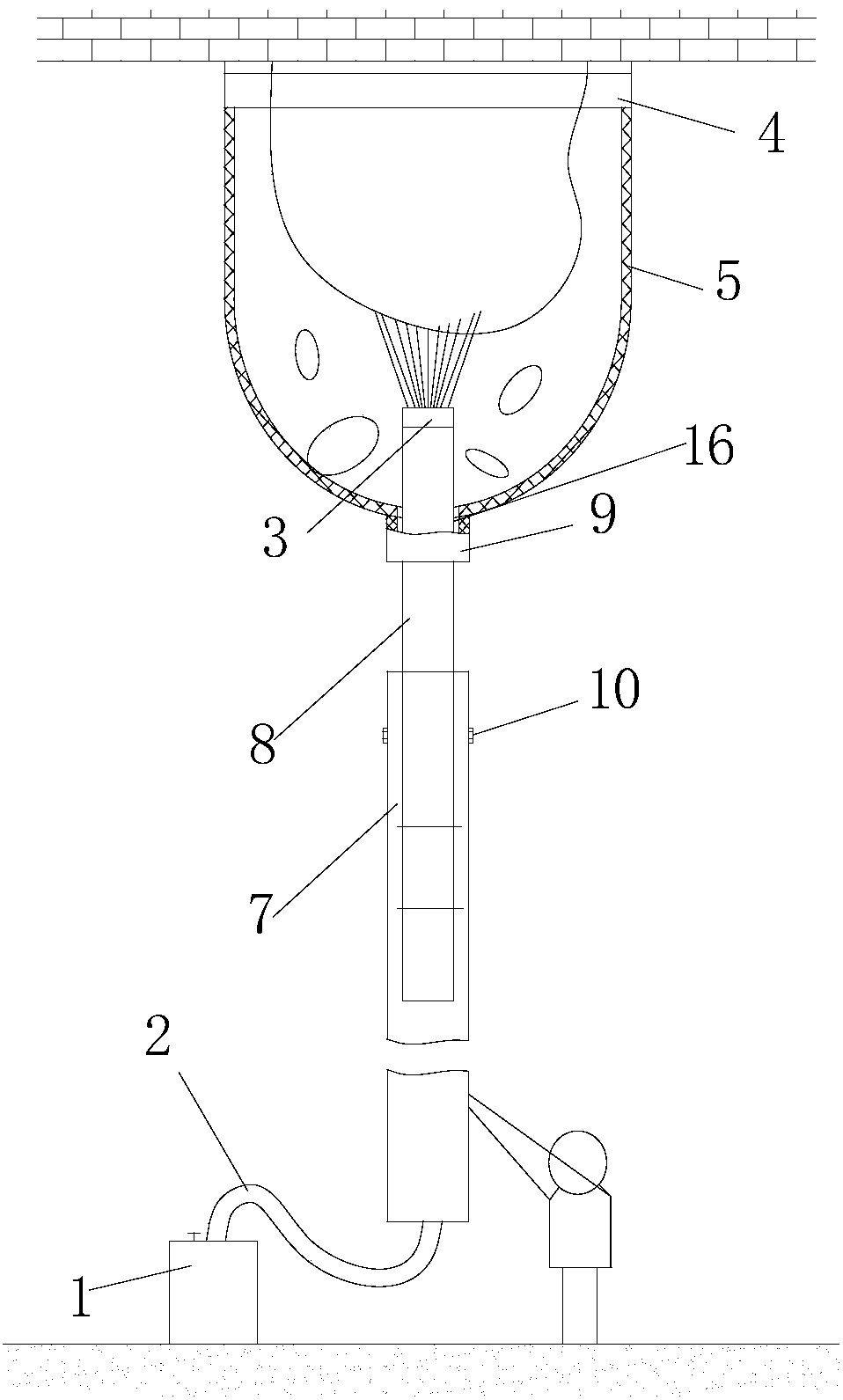 Device for removing hornets' nest