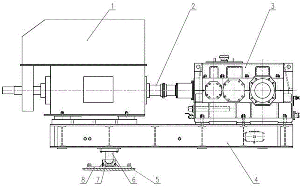 Integral floating driving device for belt conveyor power coiling block