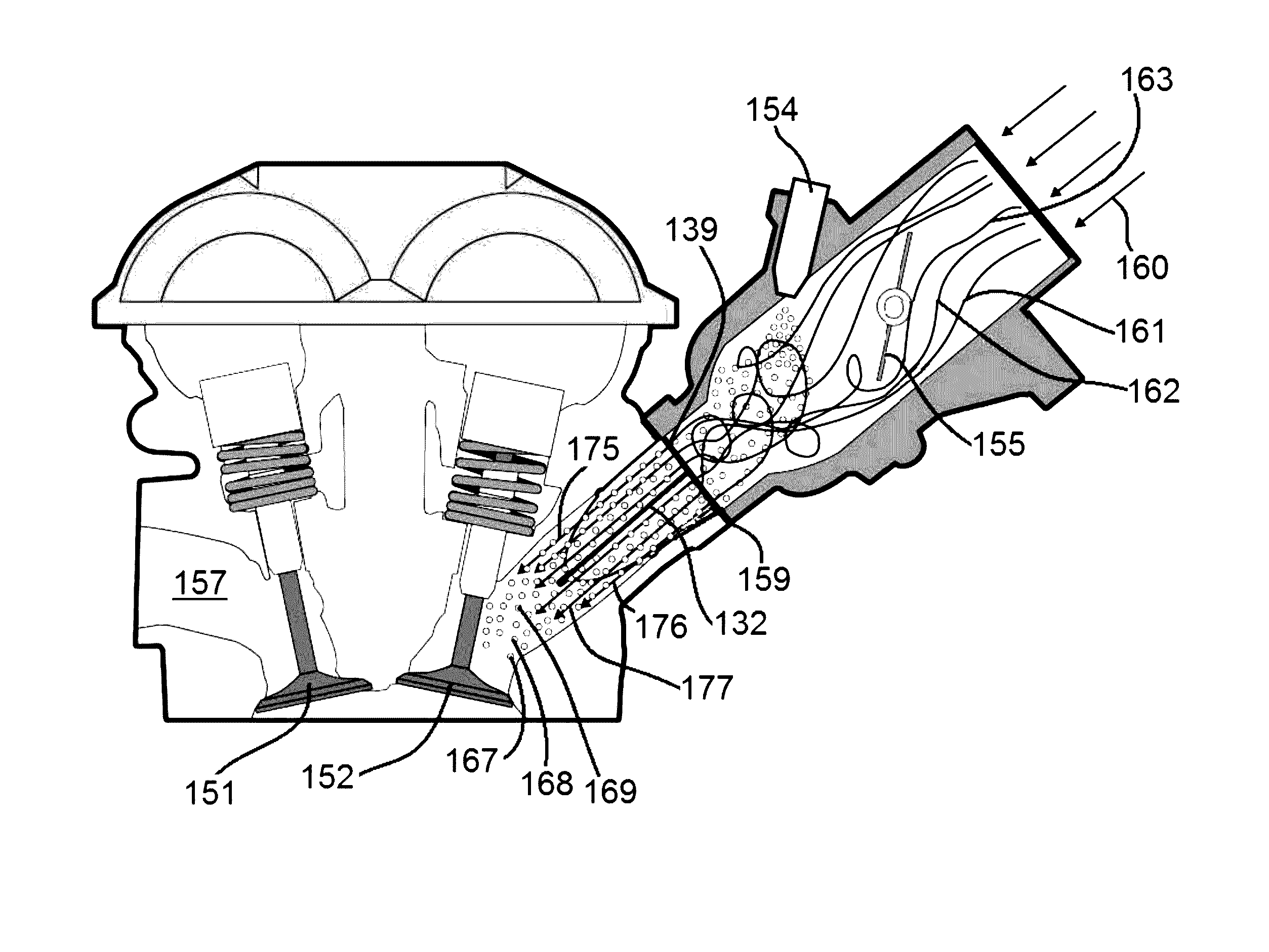 Quad flow torque enhancement flow divider causing improved fuel/air transfer