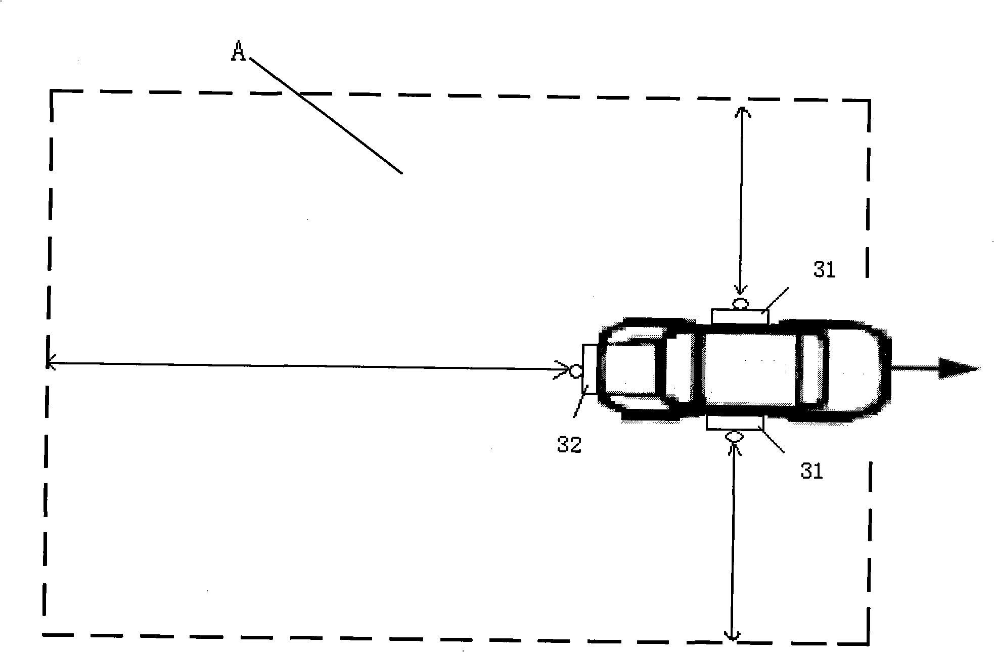 Built-in integrated visual sensation auxiliary driving safety system