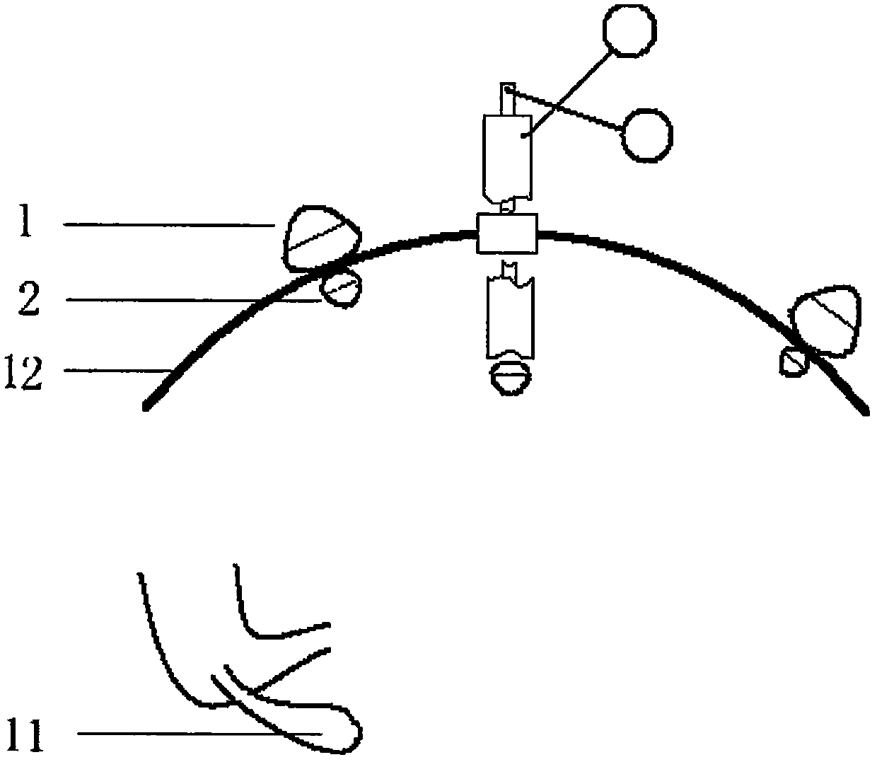 Magnetic control device for carrying wireless micro-devices to enter and exit abdominal cavity