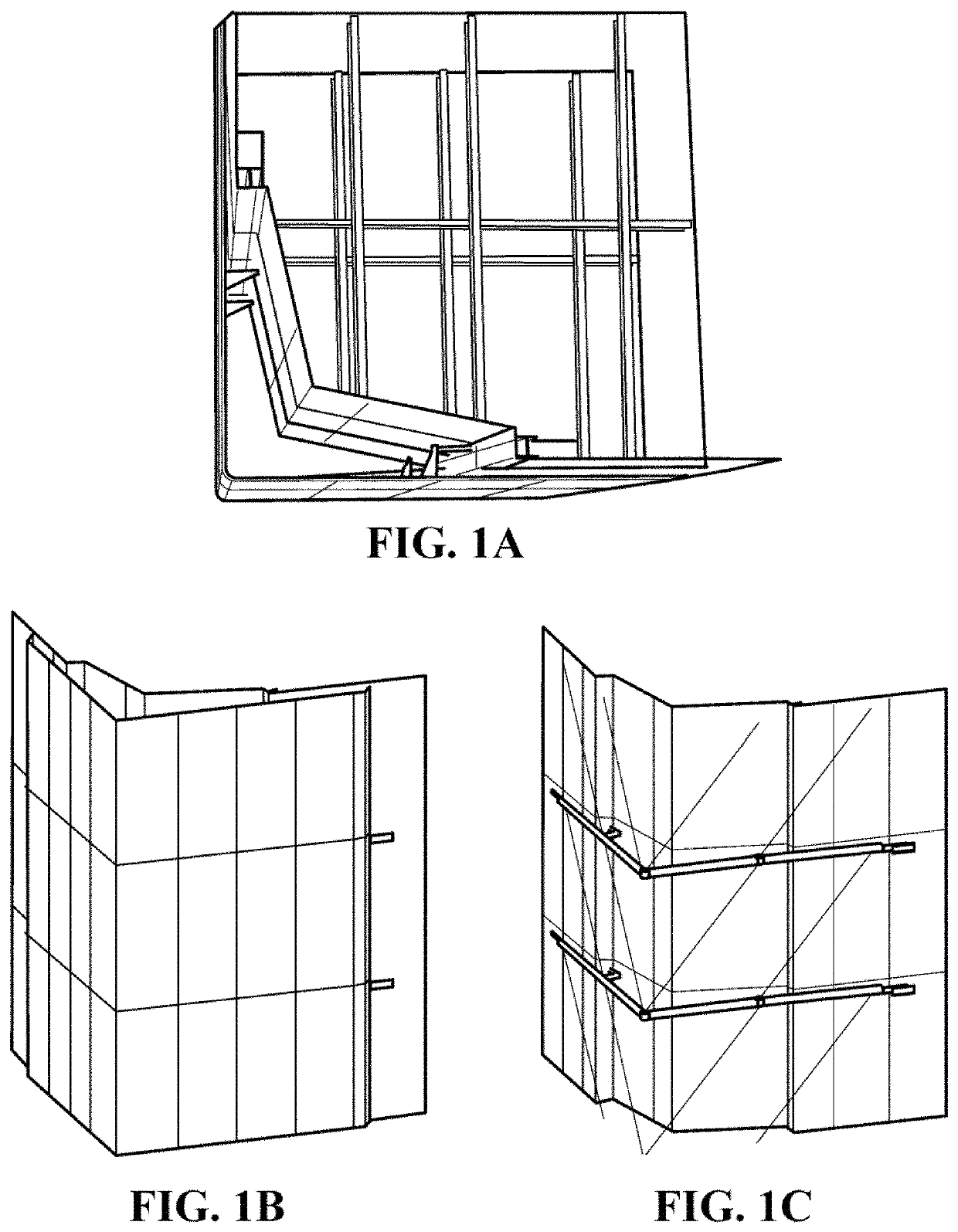 Adjustable cladding for mitigating wind-induced vibration of high-rise structures