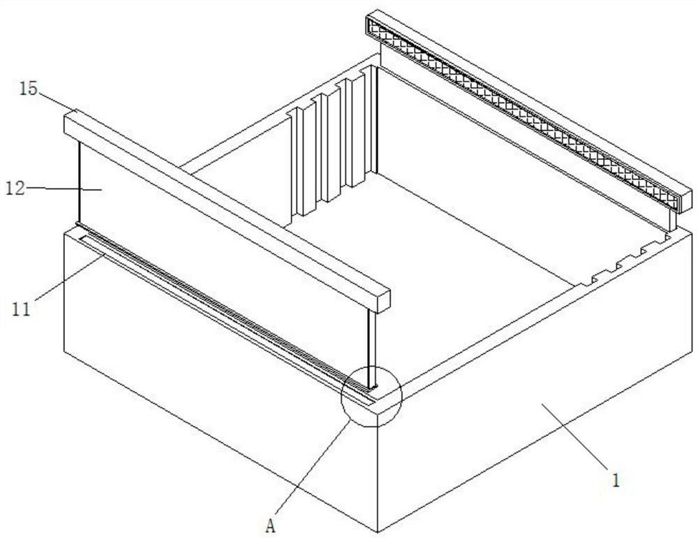 A film-coated heat-sealing clamping mechanism for lead-acid batteries