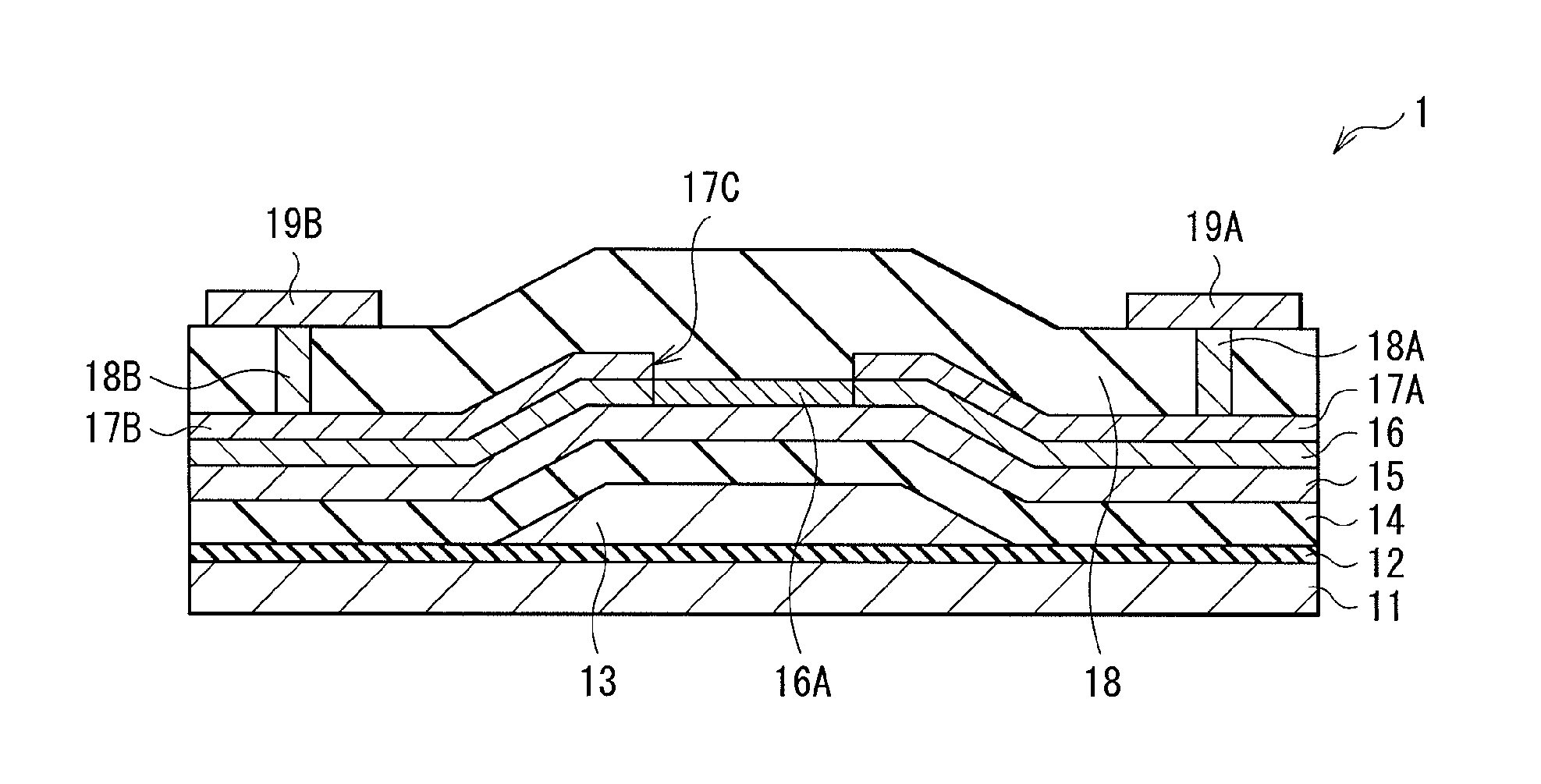 Thin film transistor, method of manufacturing thin film transistor, display unit, and electronic device