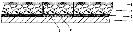 Repairing method of low temperature tank heat insulation layer