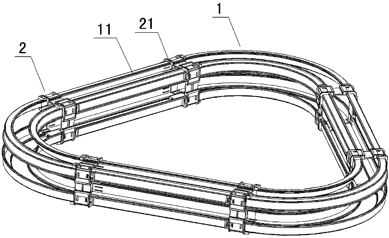 Toy track capable of being freely spliced