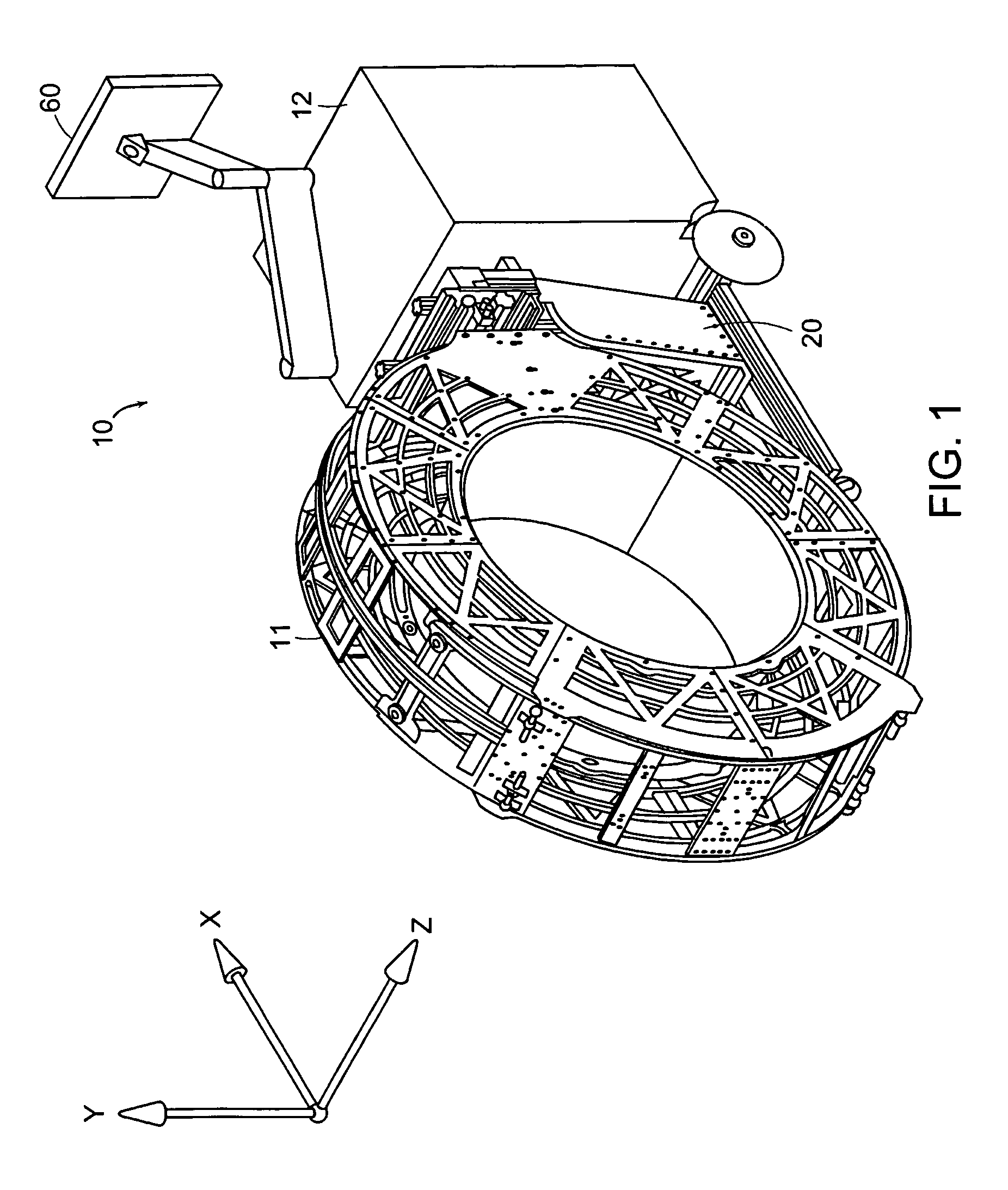 Gantry positioning apparatus for X-ray imaging