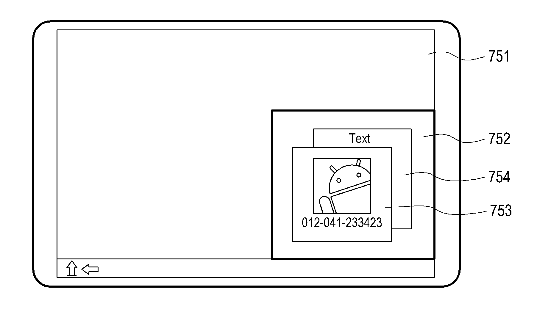 Mobile communication terminal for displaying event-handling view on split screen and method for controlling the same