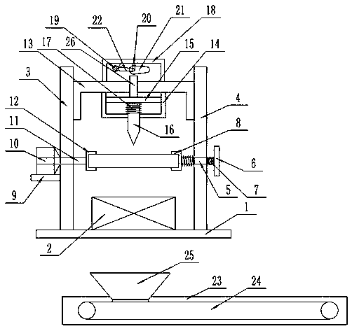 Electric power material disassembling device