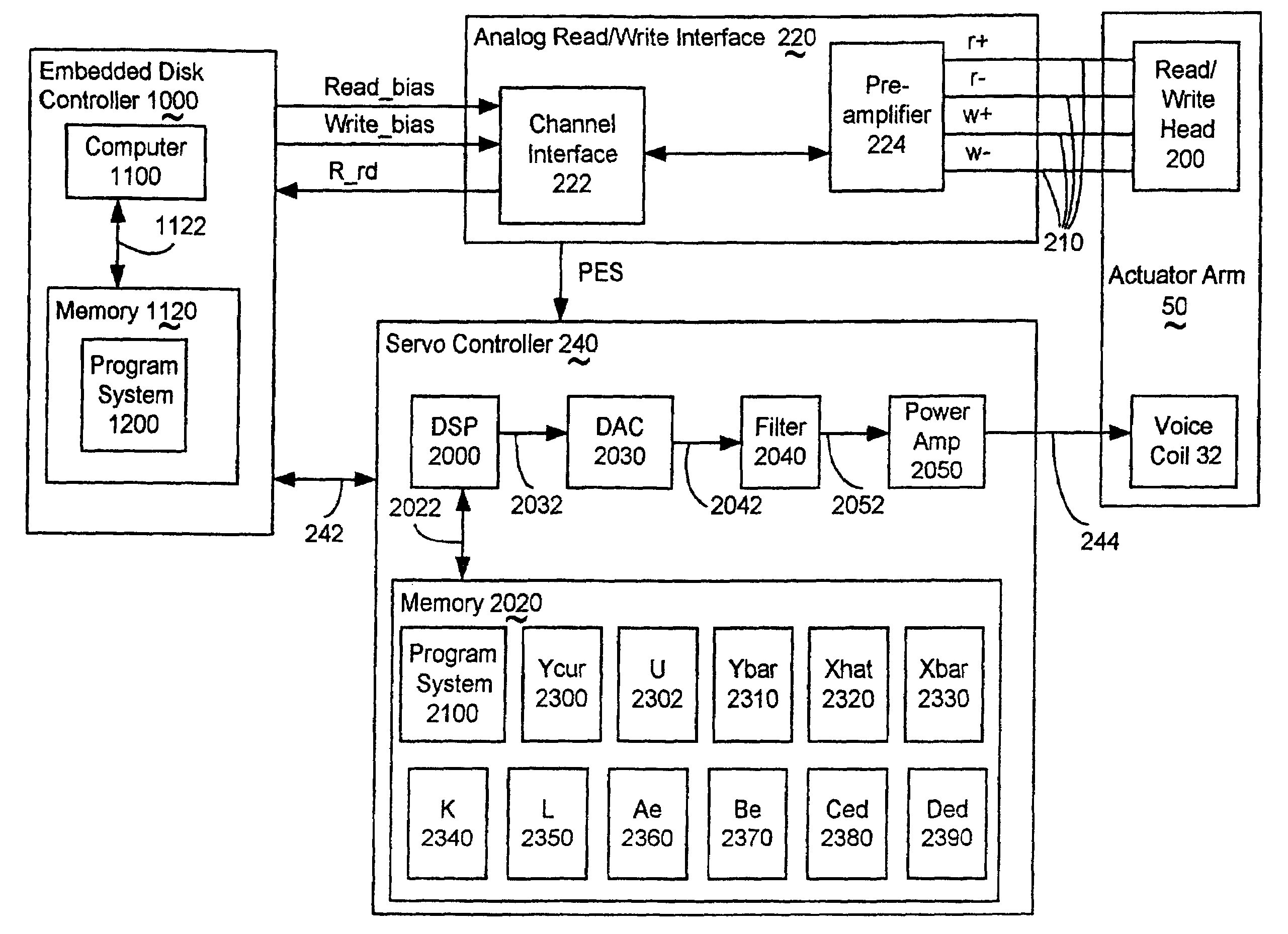 Servo controller method and apparatus for high tracks per inch hard disk drives using a delay accomodating state estimator