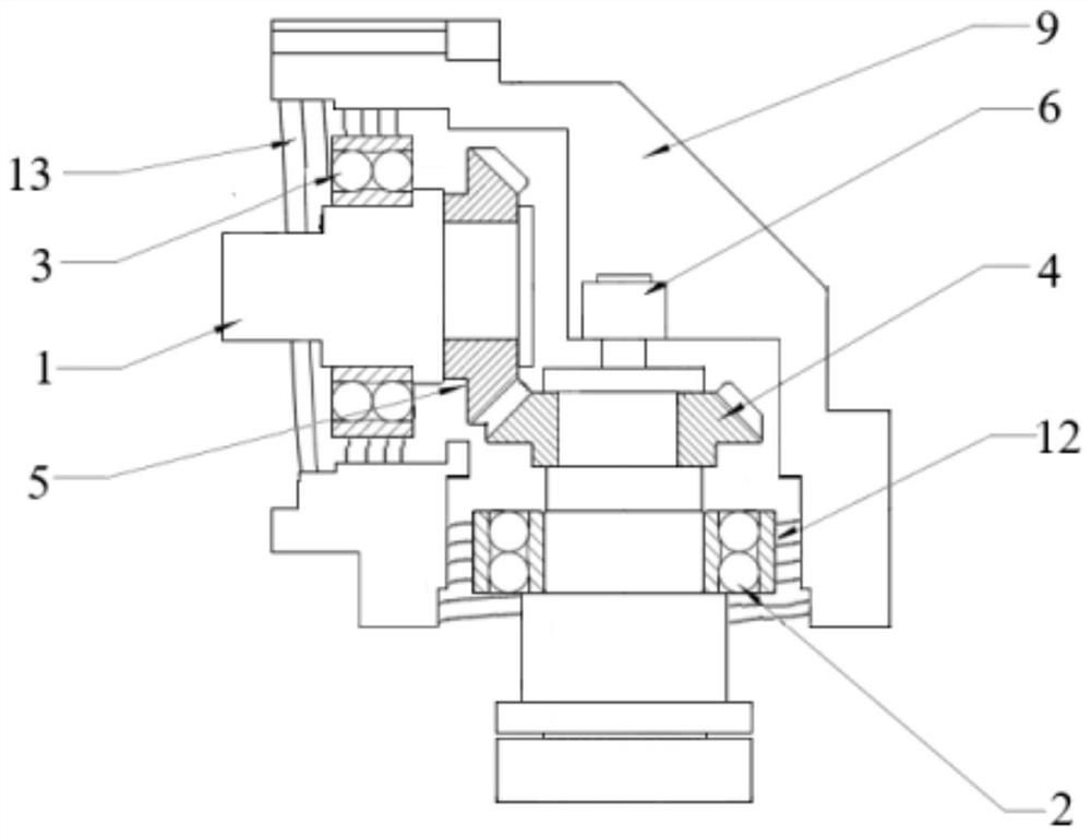 Right-angle structure of planetary reducer