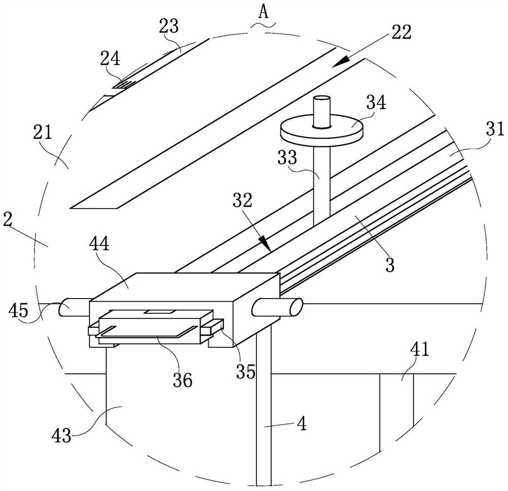 A fixed-length cutting device for tubular aluminum profiles