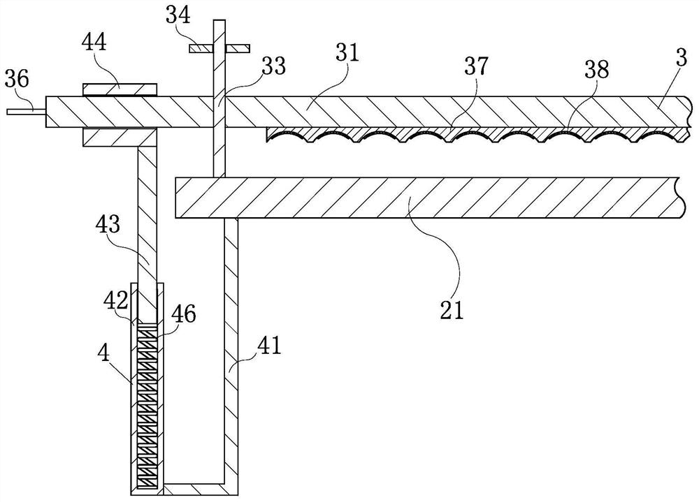 A fixed-length cutting device for tubular aluminum profiles