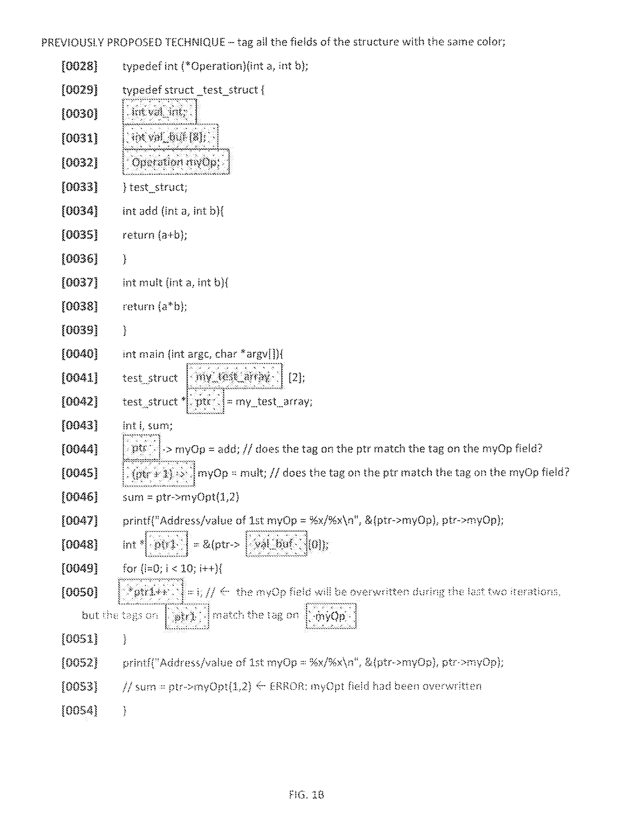 Memory protection using a tagged architecture