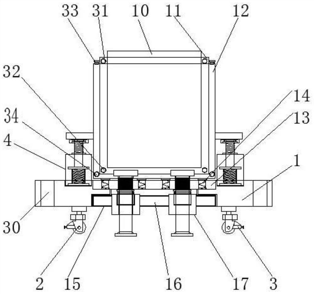 A power transformer installation device for construction engineering