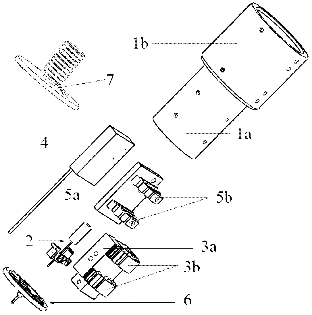 Elastic measuring head in three-dimensional micro-nano contact scanning probe