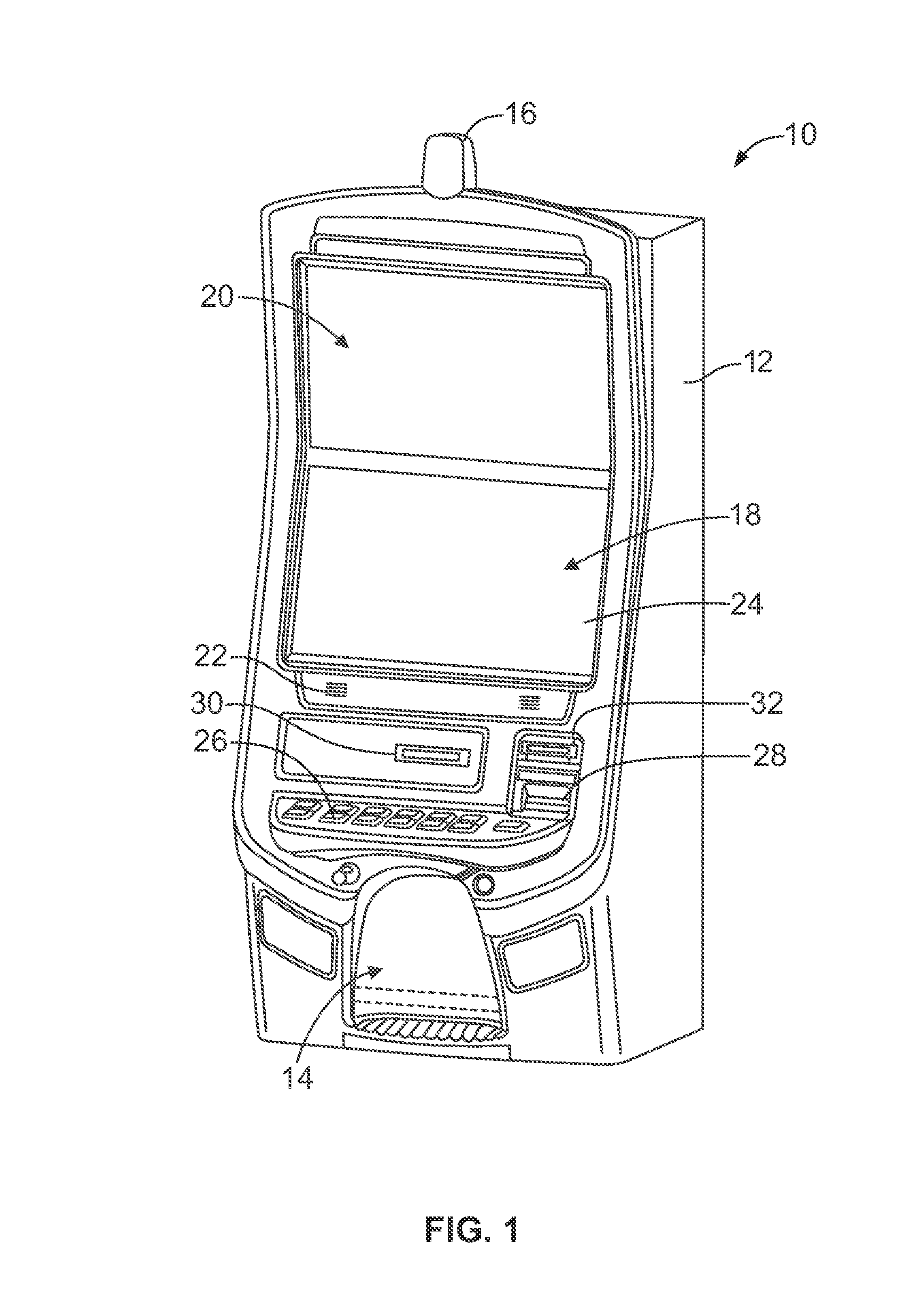 System and method for selective power and secure communications via an electronic gaming machine interface