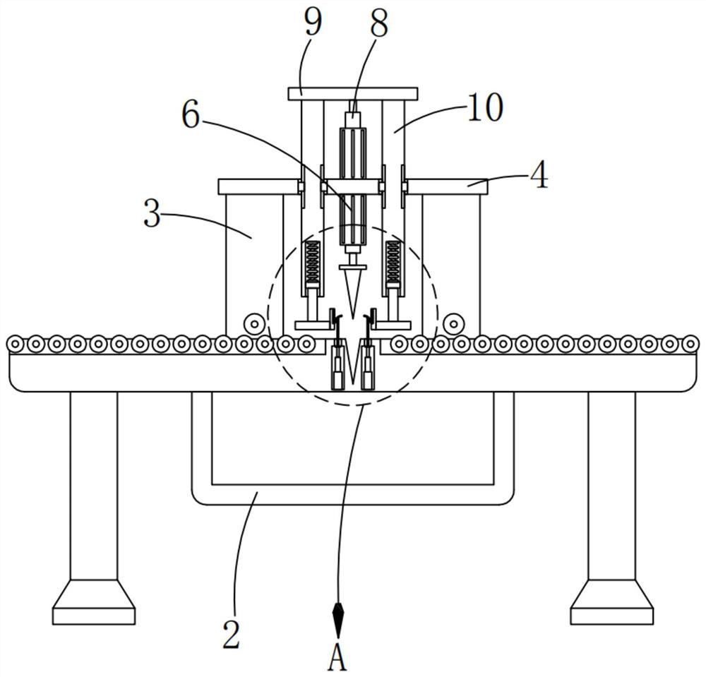 An integrated packaging bag processing device