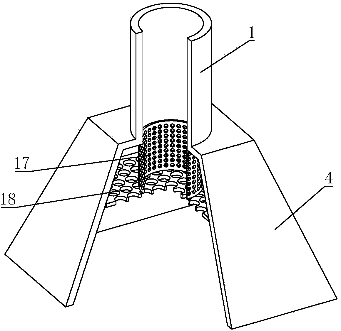 Marine compact type SCR catalysis silencer