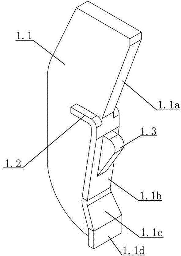 Clamp for typified form in construction and use method thereof