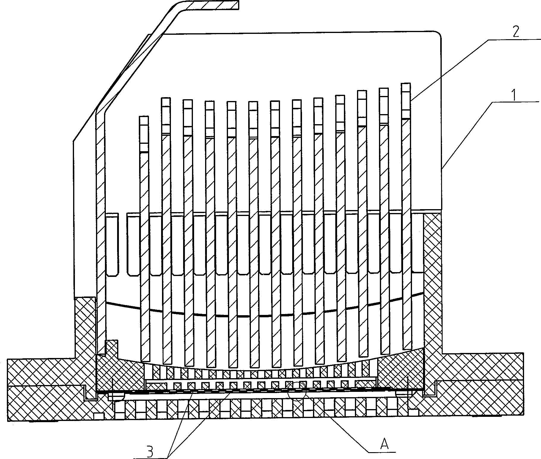 Arc-extinguishing device of the breaker