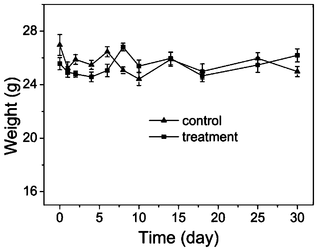 Composite fluorescent nanoprobe preparation method and in vivo application thereof