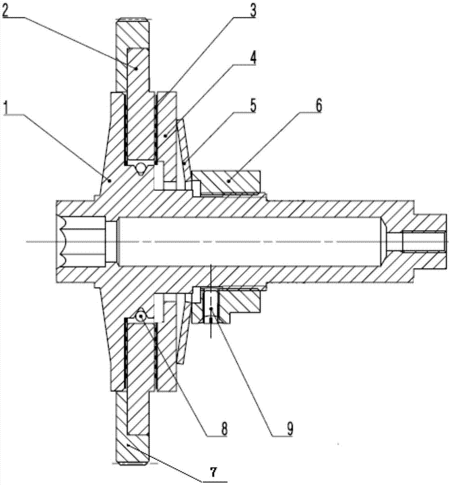 Embedded friction clutch